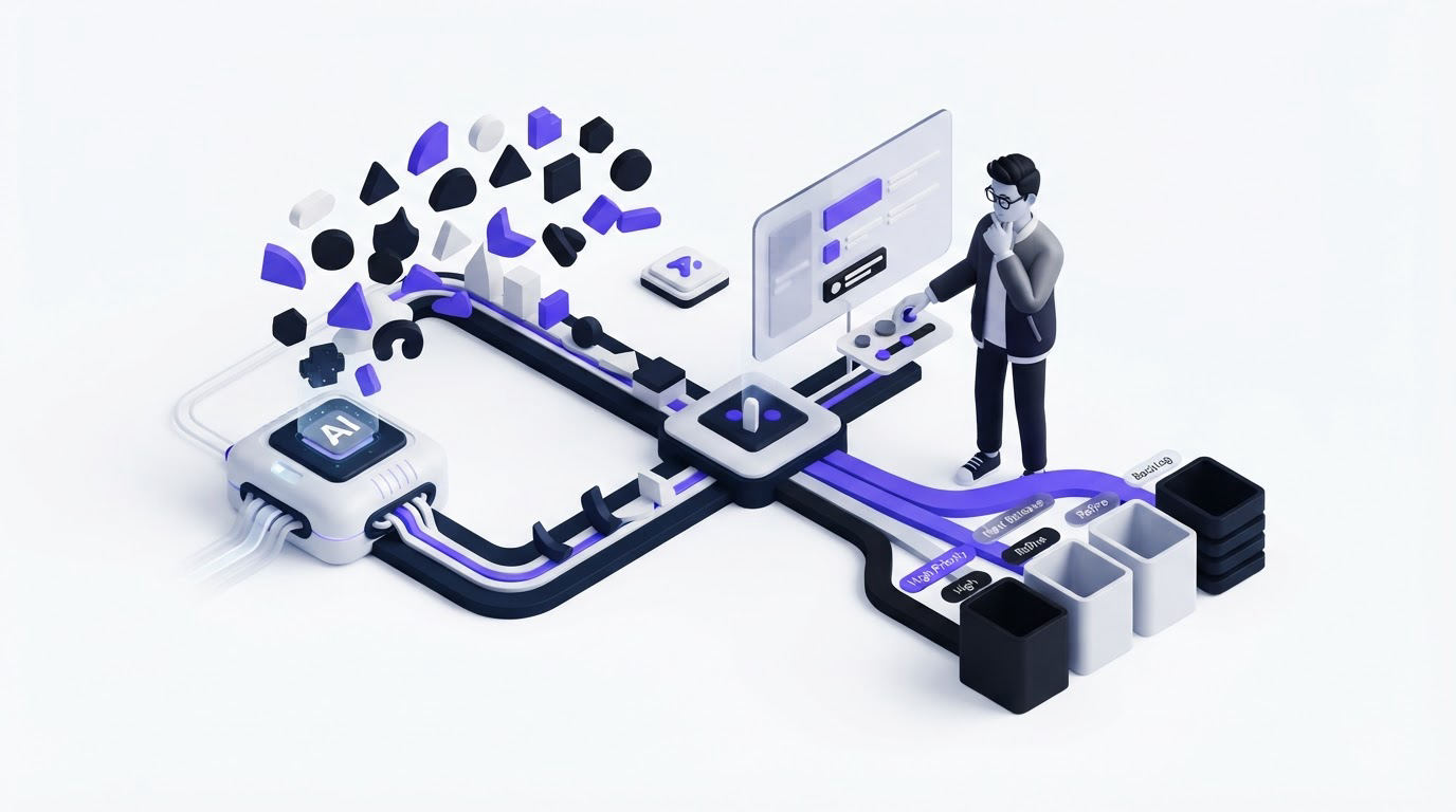 Prioritize AI-analyzed feature requests with human judgment