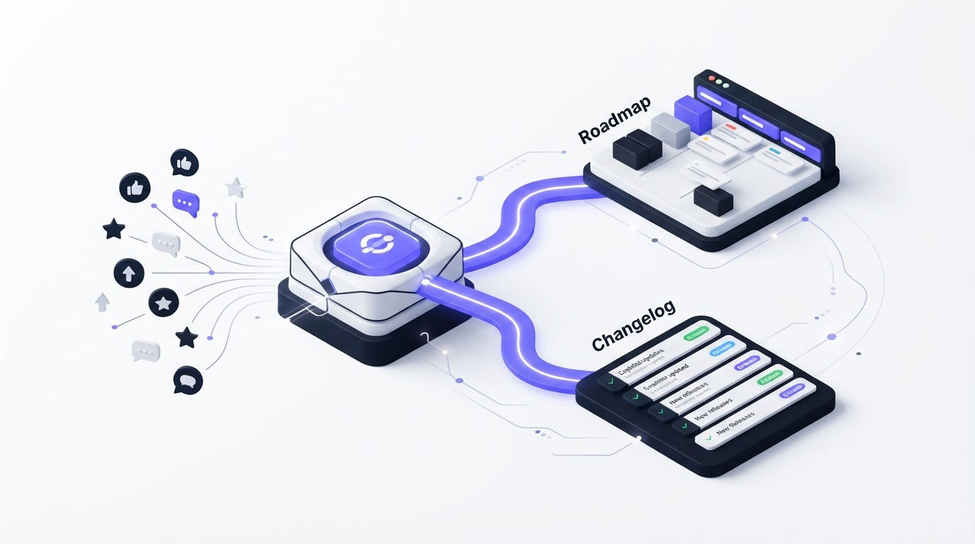 How Upvoty connects feedback, roadmap, and changelog work