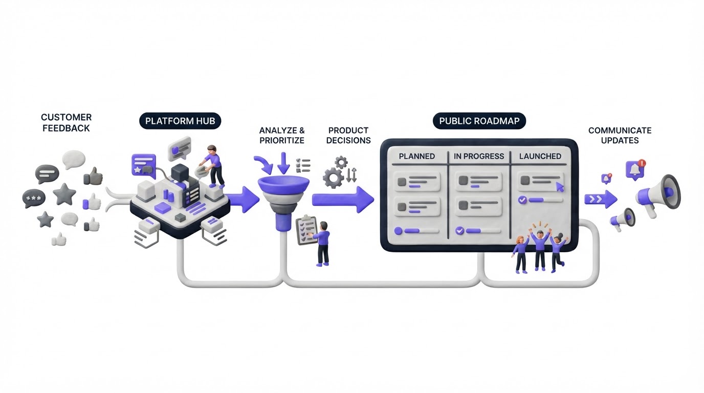 How a customer feedback platform turns decisions into a public roadmap